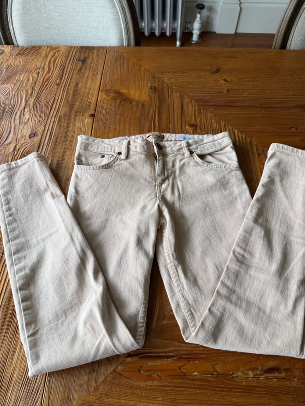 Sanctuary Cream Skinny Jeans The Charmer Made in USA